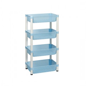 대경카트 > 바구니 선반 트롤리  > 대경카트 DKCT-DB04 4단 플라스틱 바구니 선반