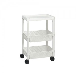 대경카트 > 바구니 선반 트롤리  > 대경카트 DKCT-DB23 3단 선반 플라스틱 바구니 트롤리