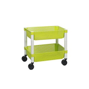 대경카트 > 바구니 선반 트롤리  > 대경카트 DKCT-DB02 2단 플라스틱 바구니 트롤리