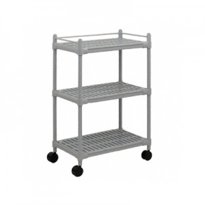 대경카트 > 다용도 플라스틱 선반  > 대경카트 DKCT-이동형 선반 3단