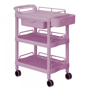 대경카트 > 병원용 드레싱 카트  > 601 병원용 드레싱 카트  > 대경카트 DKCT-601B(자주색) 웨건 왜건 드레싱카트 의료용카트 드레싱카 응급카트 병원카트